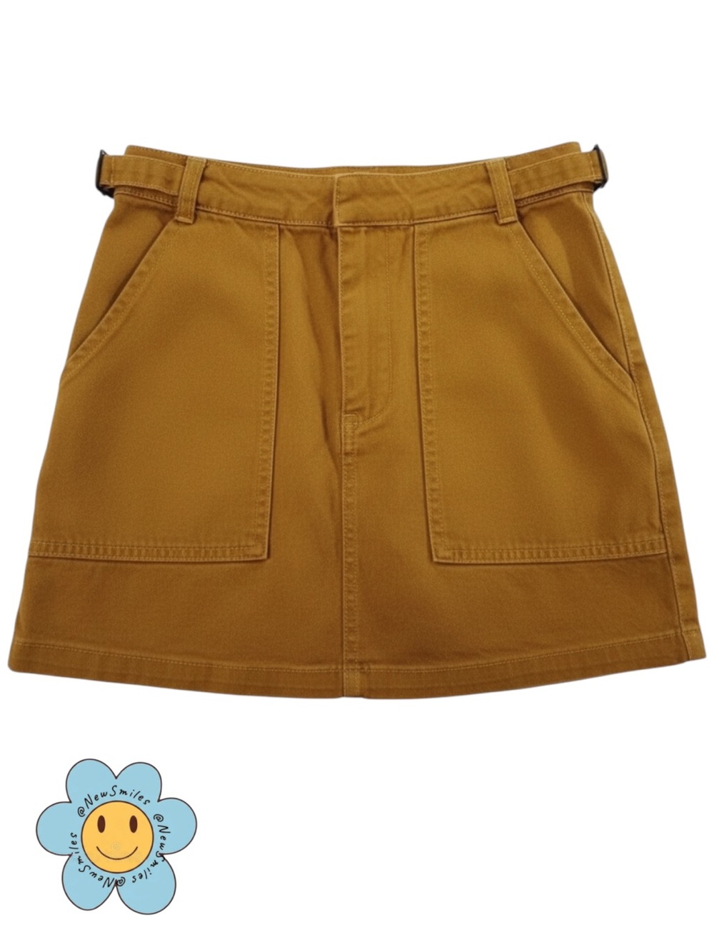 day to day ~ Canvas Skirt ~ Mustard Yellow ~ Size 30 ~ Never Worn ~ NWOT